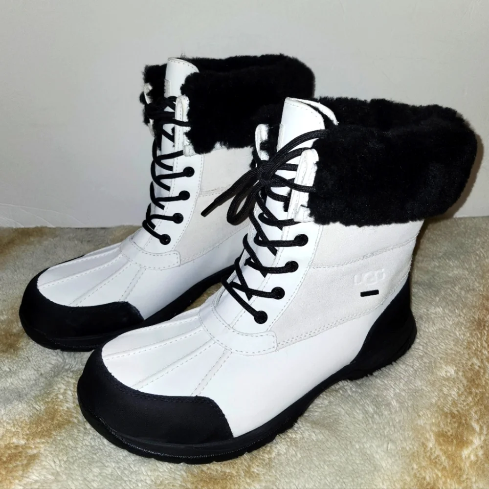 UGG‎ Men's Black and White Winter Boots